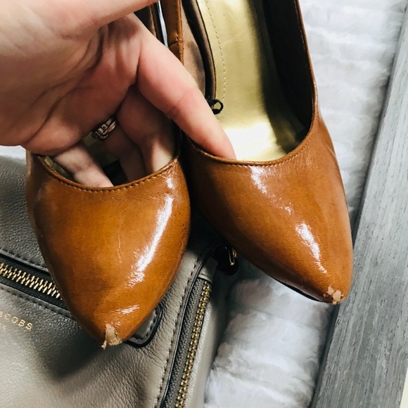 H&M | Shiny Caramel Heels - Picture 7 of 8